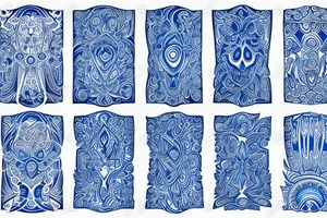 sparse glowing blue vasculature on the shoulder tattoo idea