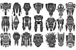 bionanobots assembling on the shoulder tattoo idea