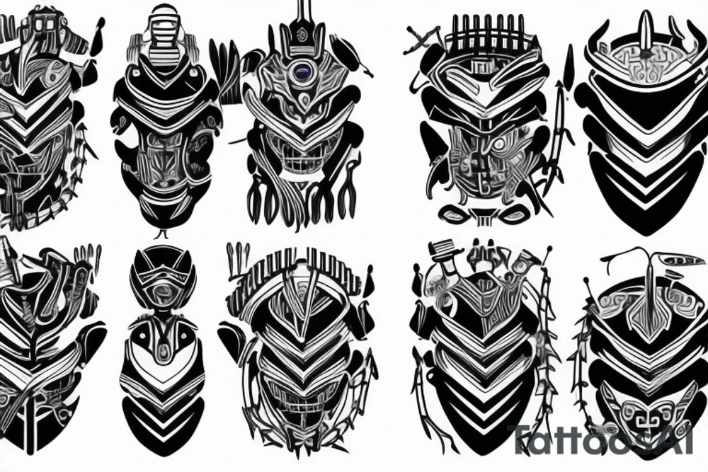 bionanobots assembling on the shoulder tattoo idea