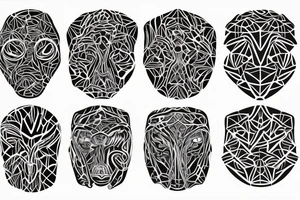 bionanobots forming a voronoi pattern tattoo idea