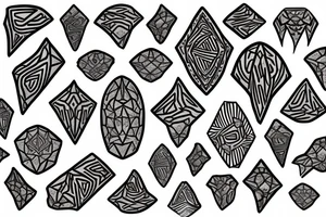 bionanobots forming a voronoi pattern tattoo idea