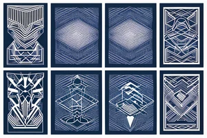 graph with glowing blue edges on the shoulder tattoo idea