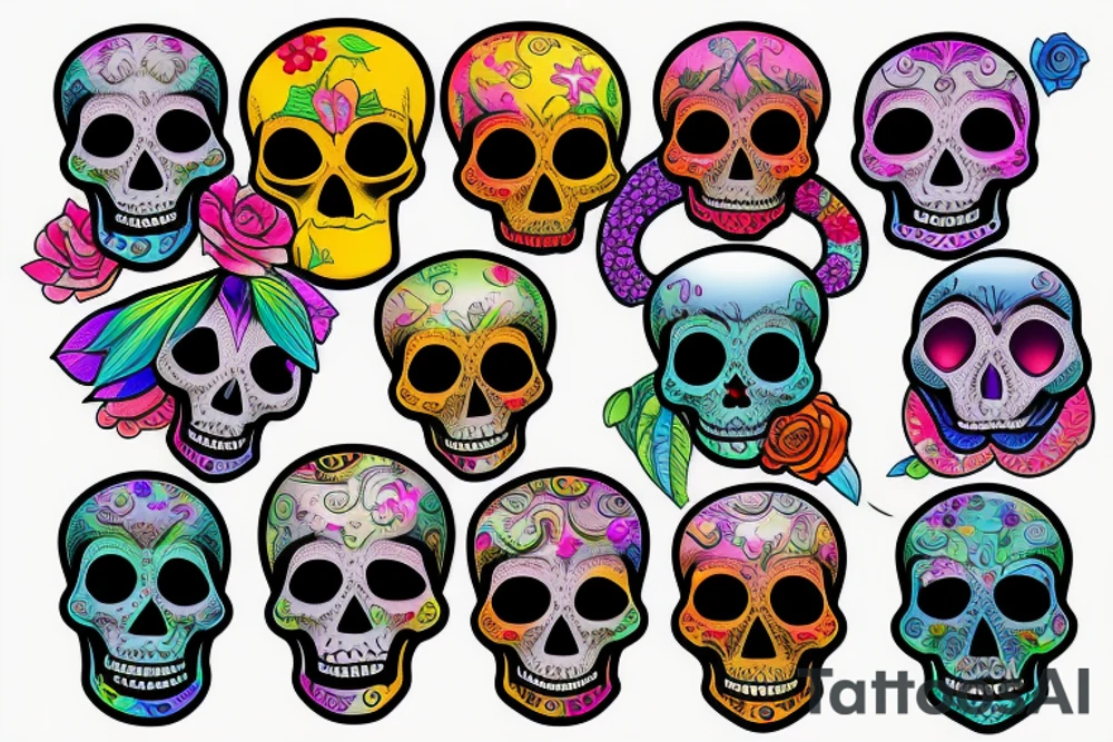 Skull tattoo idea