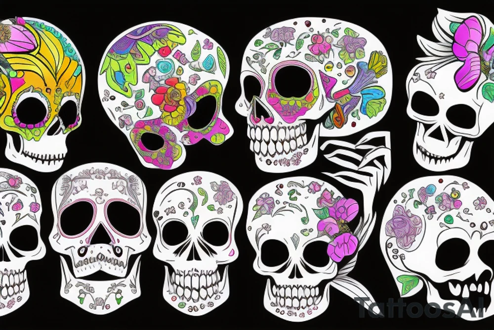 Skull tattoo idea