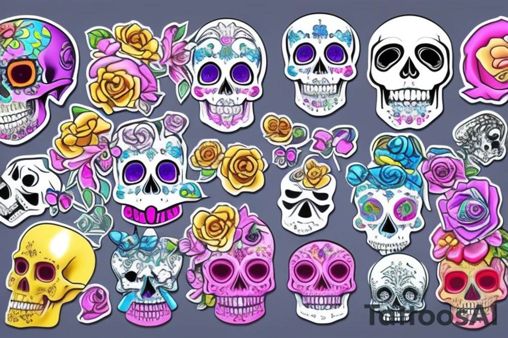 Skull tattoo idea
