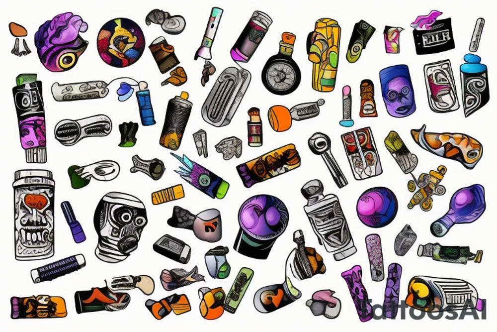 Drugs help tattoo idea