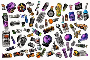 Drugs help tattoo idea