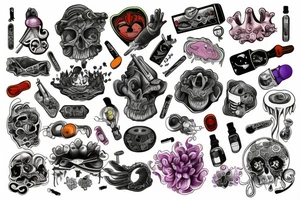 Drugs help tattoo idea