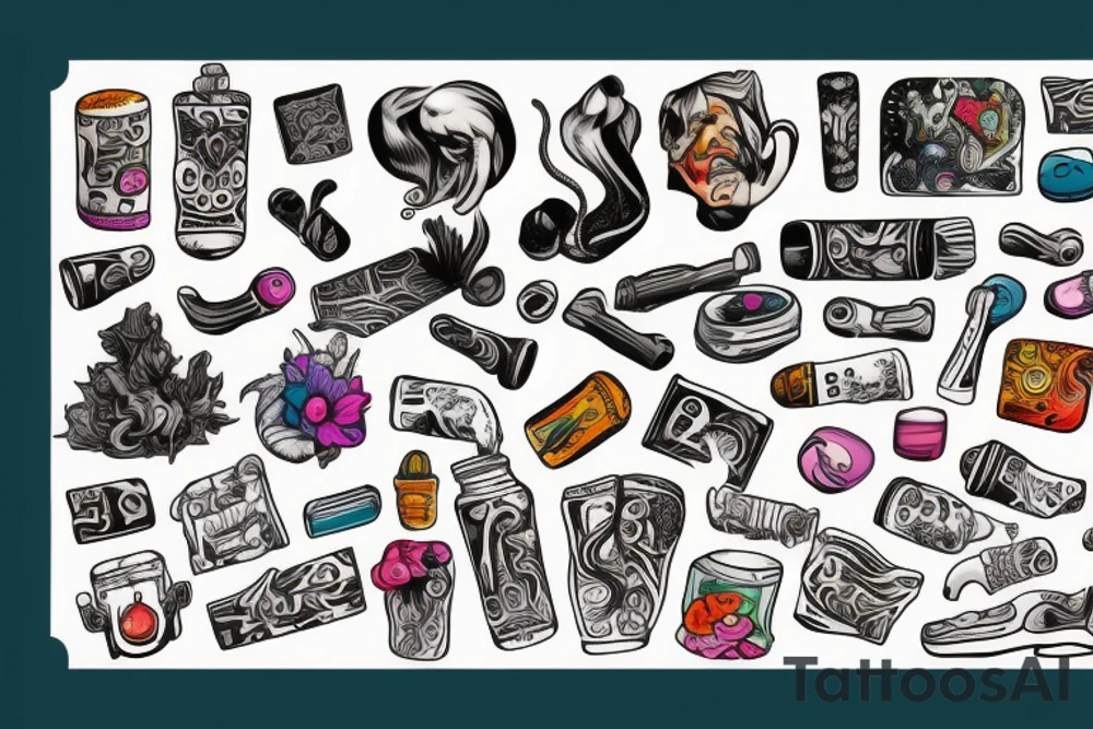 Drugs help tattoo idea