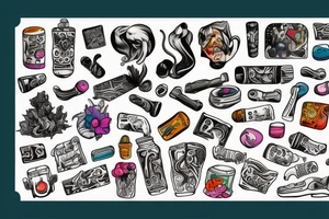 Drugs help tattoo idea