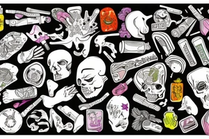 Drugs help me tattoo idea