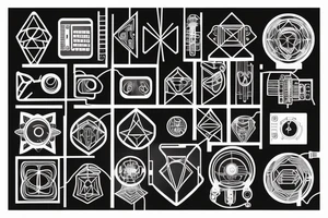 glowing circuitry on shoulder tattoo idea