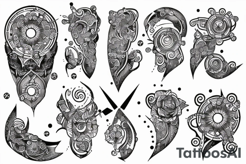 circuitry on shoulder tattoo idea