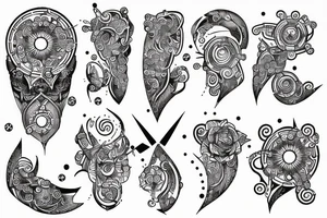 circuitry on shoulder tattoo idea