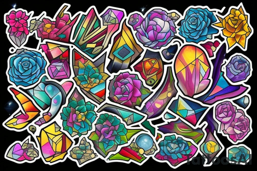 Gemstones tattoo idea