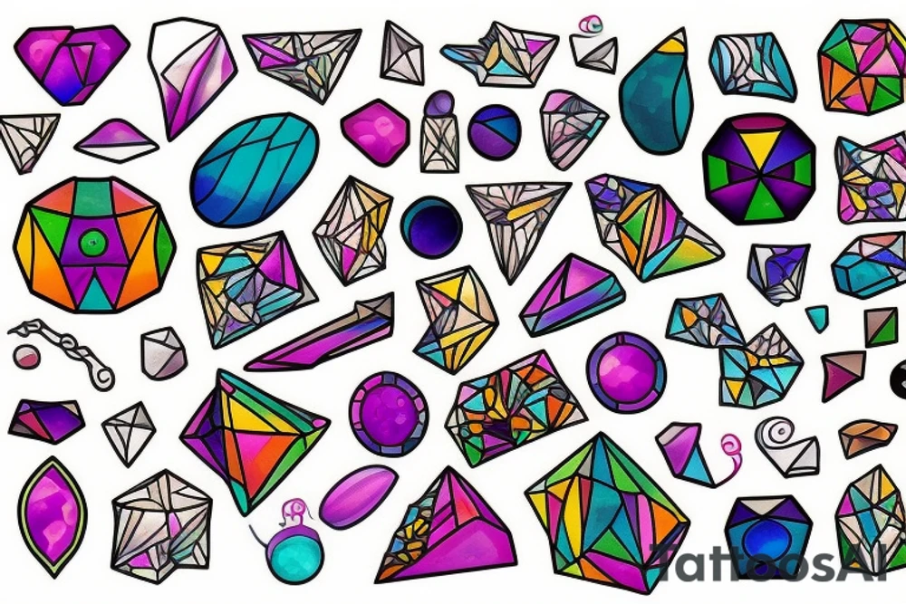 Gemstones tattoo idea