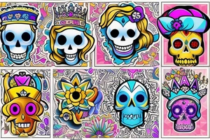 Royal skull tattoo idea