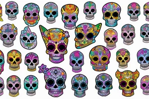 Royal skull tattoo idea