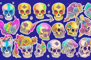 Royal skull tattoo idea