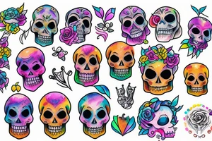 Royal skull tattoo idea