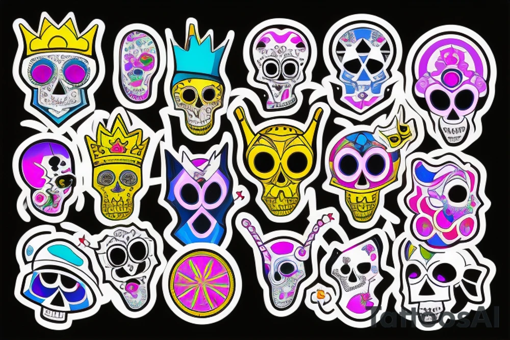 Royal skull tattoo idea