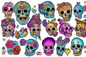 Royal skull tattoo idea