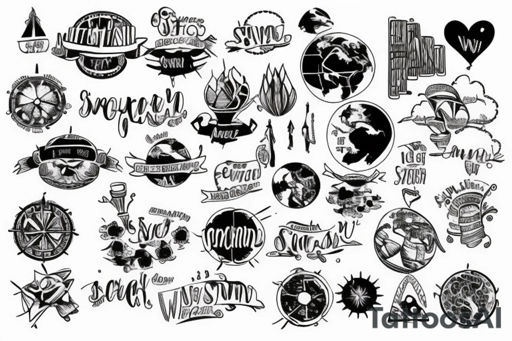 Small World Map Wrist Tattoo tattoo idea