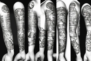World Map Small tattoo idea