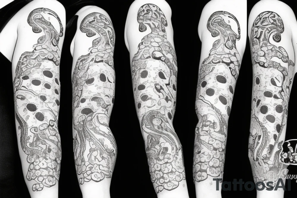 Octopus to lay over and wrap my shoulder and upper arm tattoo idea