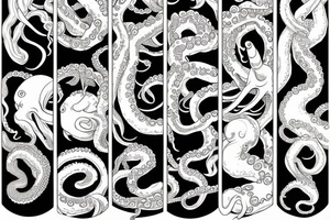 Octopus to lay over and wrap my shoulder and upper arm tattoo idea