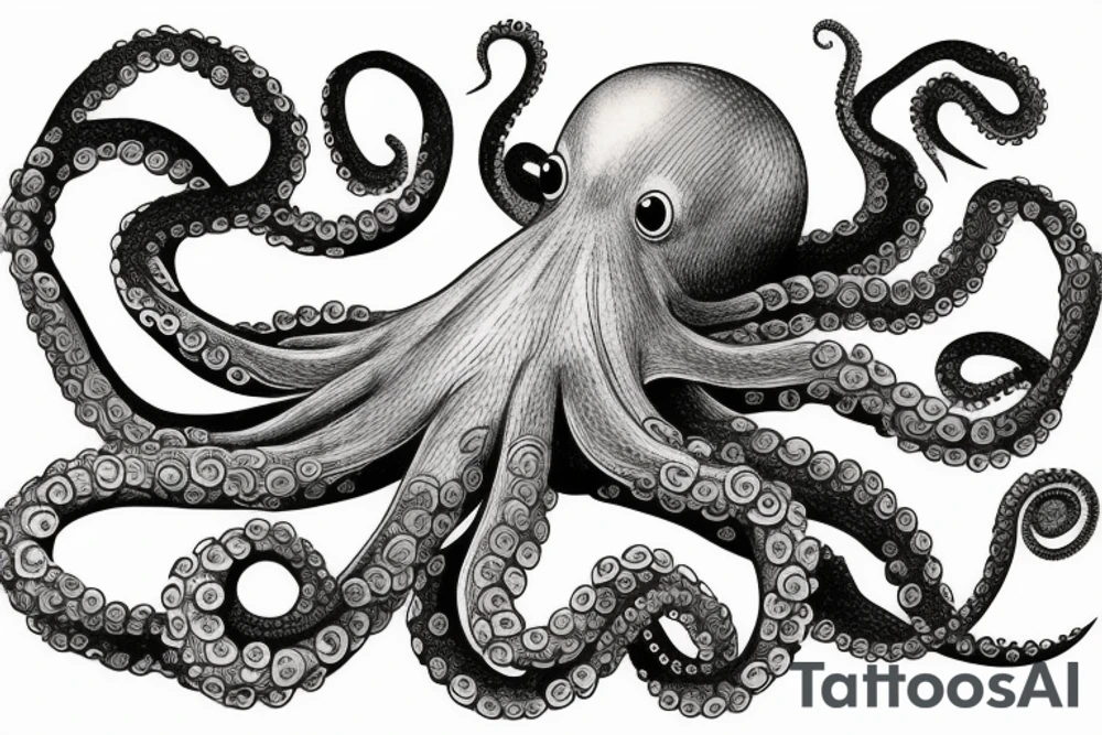 Octopus to lay over and wrap my shoulder and upper arm tattoo idea