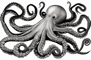 Octopus to lay over and wrap my shoulder and upper arm tattoo idea