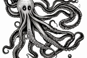 Octopus to lay over and wrap my shoulder and upper arm tattoo idea