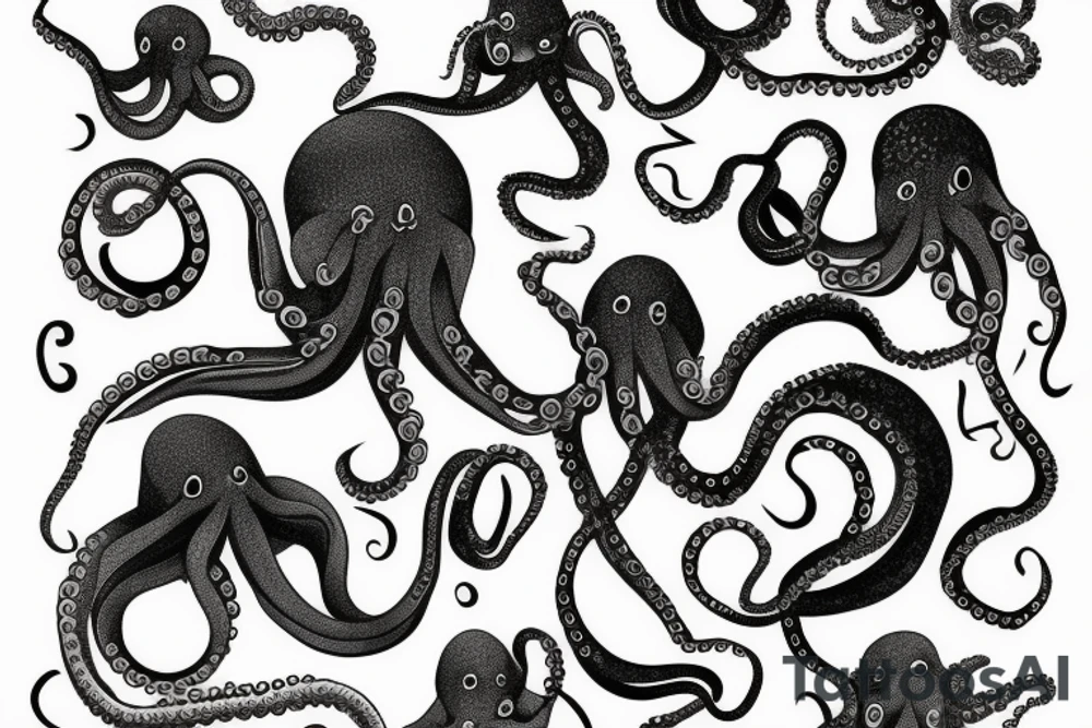 Octopus to lay over and wrap shoulder and upper arm tattoo idea Octopus to lay over and wrap shoulder and upper arm tattoo idea