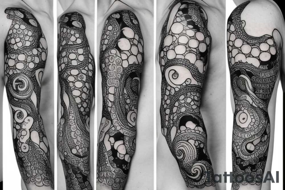 Octopus to lay over and wrap shoulder and upper arm tattoo idea Octopus to lay over and wrap shoulder and upper arm tattoo idea