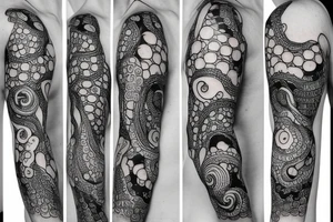 Octopus to lay over and wrap shoulder and upper arm tattoo idea