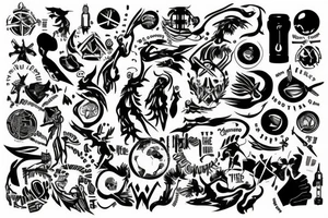 All around the world tattoo idea