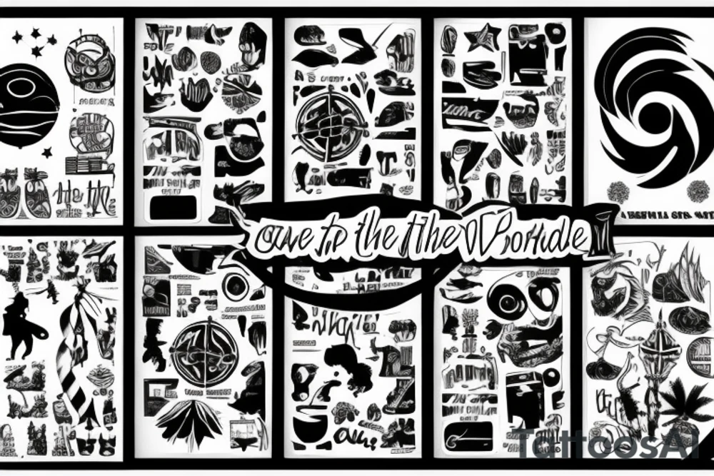 All around the world tattoo idea