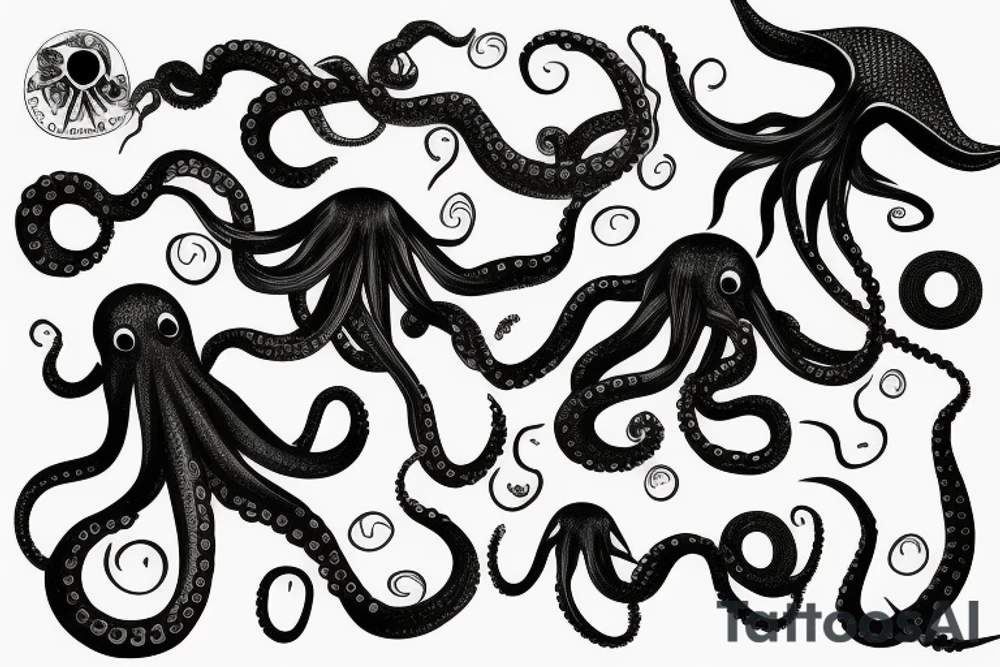 Octopus to lay over and wrap shoulder and upper arm tattoo idea Octopus to lay over and wrap shoulder and upper arm tattoo idea