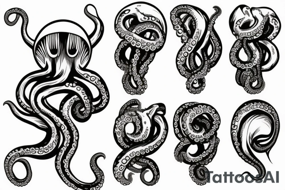Octopus to lay over and wrap shoulder and upper arm tattoo idea Octopus to lay over and wrap shoulder and upper arm tattoo idea