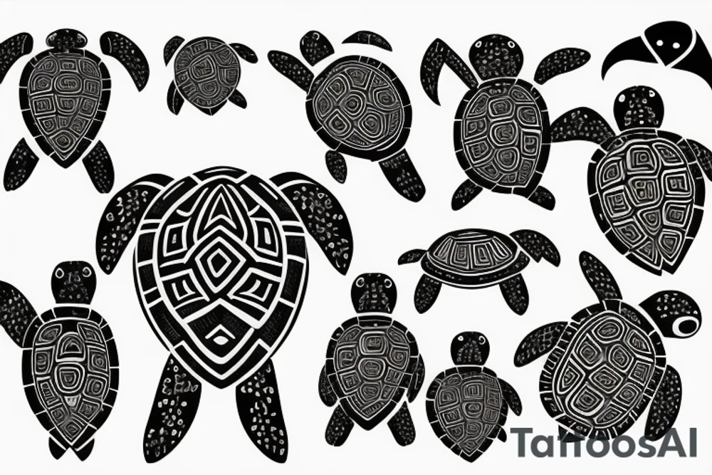turtle tribal tattoo tattoo idea