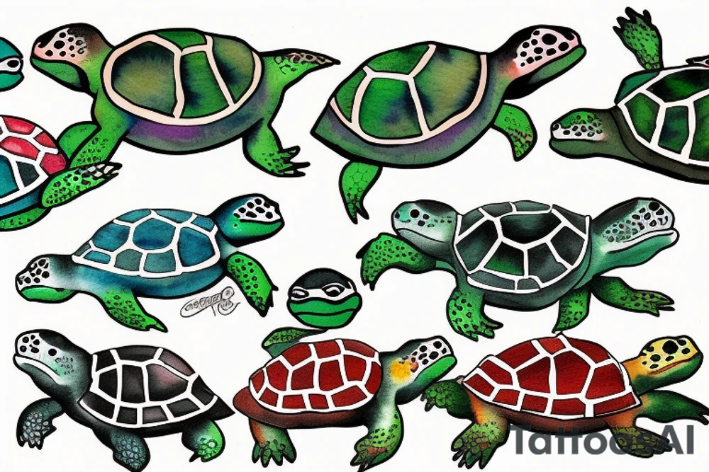 i like turtles tattoo idea