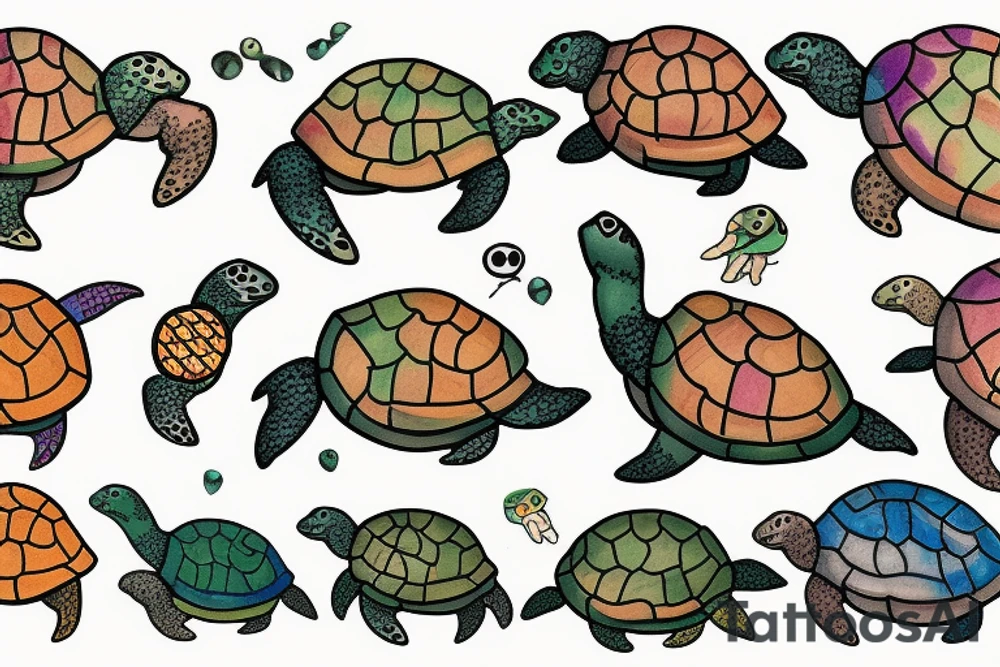 i like turtles tattoo idea