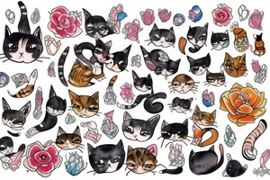 i like cats tattoo idea