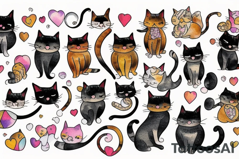 i like cats tattoo idea