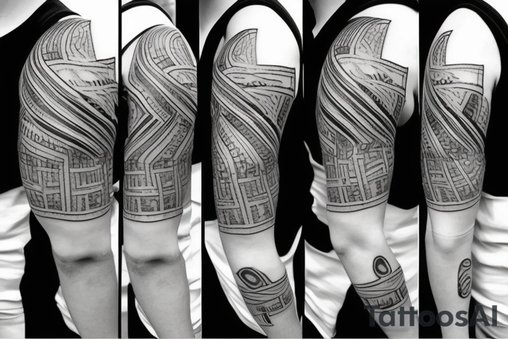 sad lonely industrial shoulder patterned
lowpoly tattoo idea