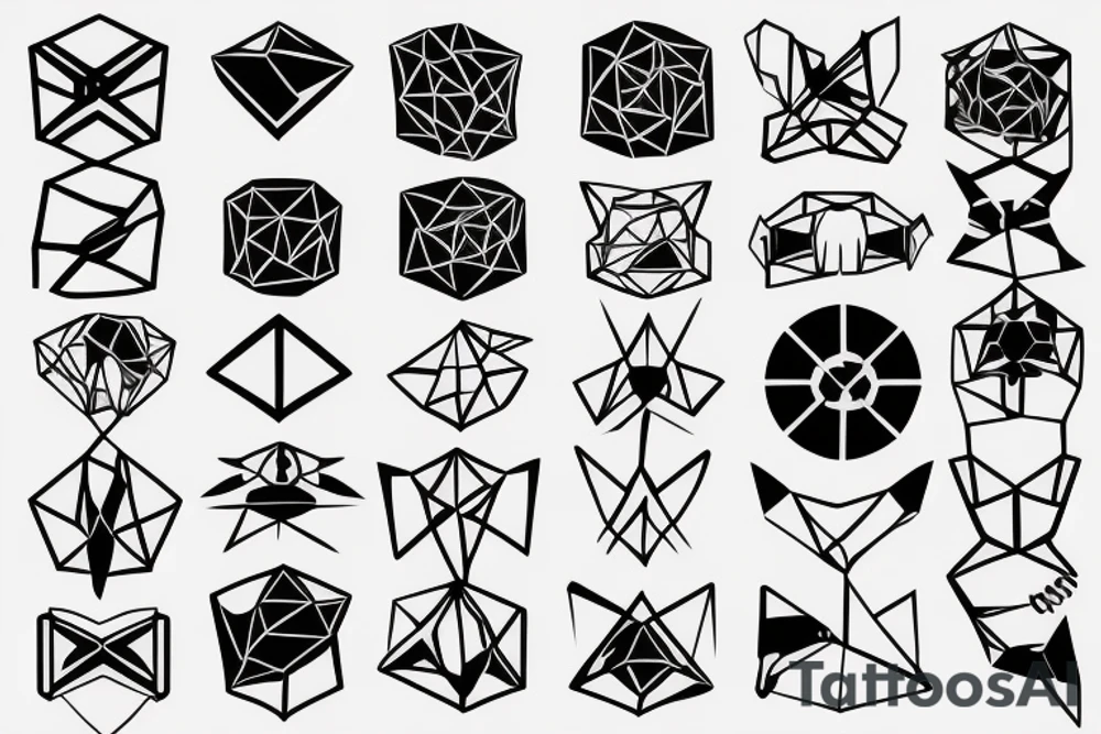 sad lonely industrial shoulder patterned
lowpoly tattoo idea