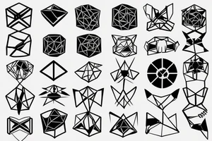 sad lonely industrial shoulder patterned
lowpoly tattoo idea