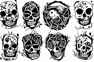 sad lonely death tattoo idea