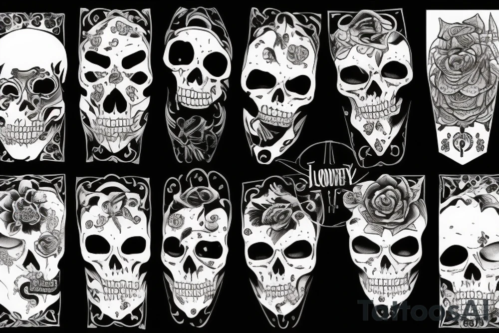 sad lonely beautiful death tattoo idea
